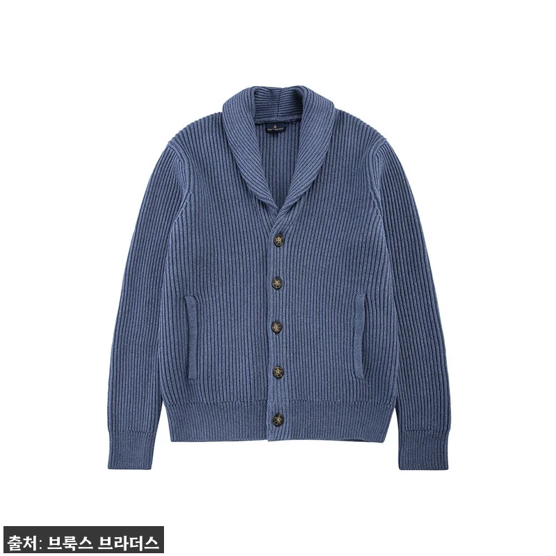 브룩스브라더스 코튼 립 숄 가디건 블 관련 이미지 8