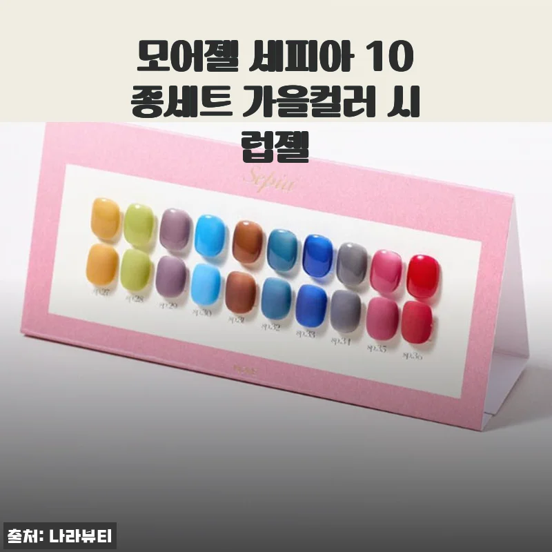 모어젤 세피아 10종세트 가을컬러 시럽젤, 내 손으로 완성한 분위기 네일